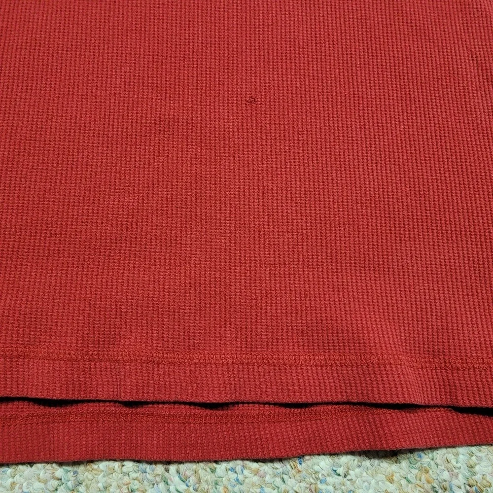 Nike Air Jordan Shirt Mens 3XL Red‎ Long Sleeve Waffle Knit Thermal Jumpman Logo
